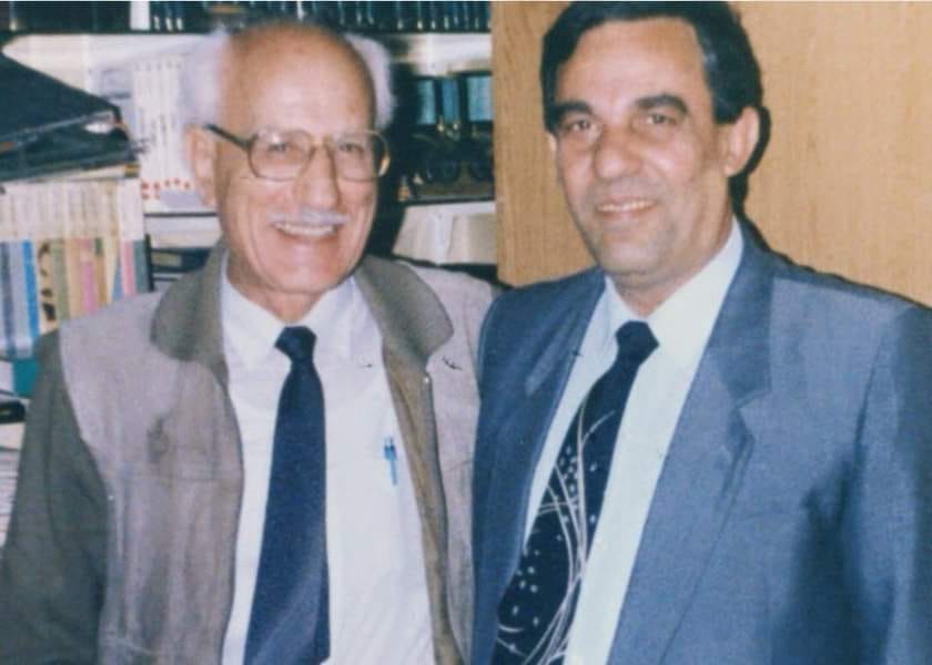 نصر شمالي مع بشير صادق في ثمانينات القرن الماضي